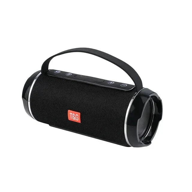 Nic's Electronics Black T&G TG116C Bluetooth Speakers Wireless Powerful Portable Speakers Box Outdoor Speaker Subwoofer Music Center Boom Box With Radio