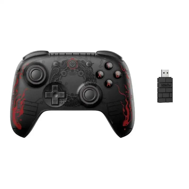 Nic's Electronics Black Wukong 8BitDo Ultimate 2C Wireless Gaming Controller，Gamepad with Hall Effect for PC, Windows 10, 11, Steam Deck, Raspberry Pi, Android