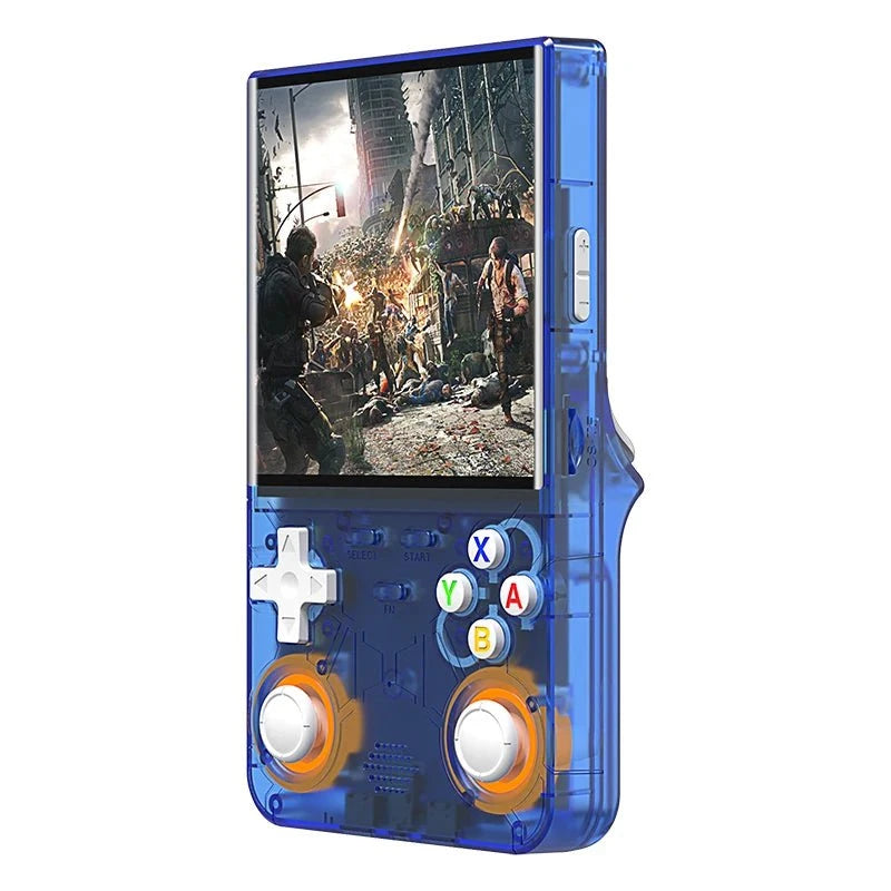 Nic's Electronics blue-128GB / CHINA New R36 ultra retro handheld game console 4.0-inch open-source Linux system 128GB portable video player handheld game console