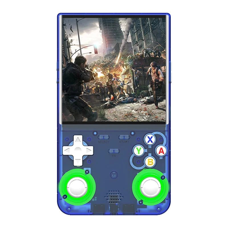 Nic's Electronics blue-64GB / CHINA New R36 ultra retro handheld game console 4.0-inch open-source Linux system 128GB portable video player handheld game console