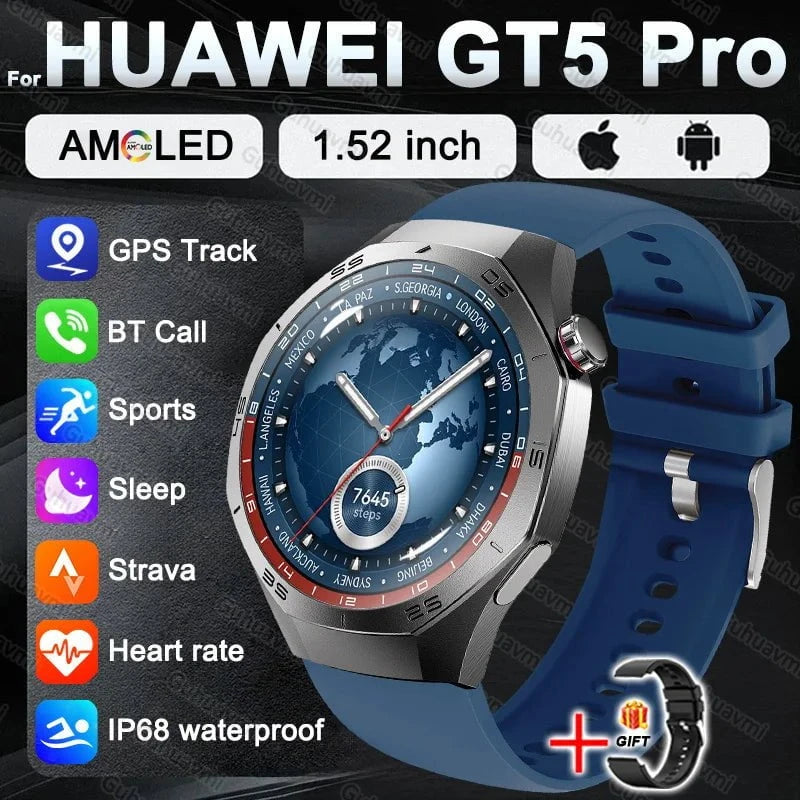 Nic's Electronics Blue / BUSINESS FASHION Smart Watch 5 Pro with AMOLED Display