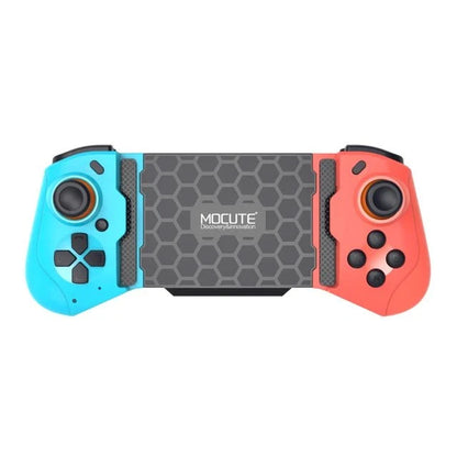 Nic's Electronics Blue Red Cell Phone Gamepad Joystick For iPhone Android Control Bluetooth Controller Trigger Pubg Mobile Game Pad Gaming Cellphone Mando