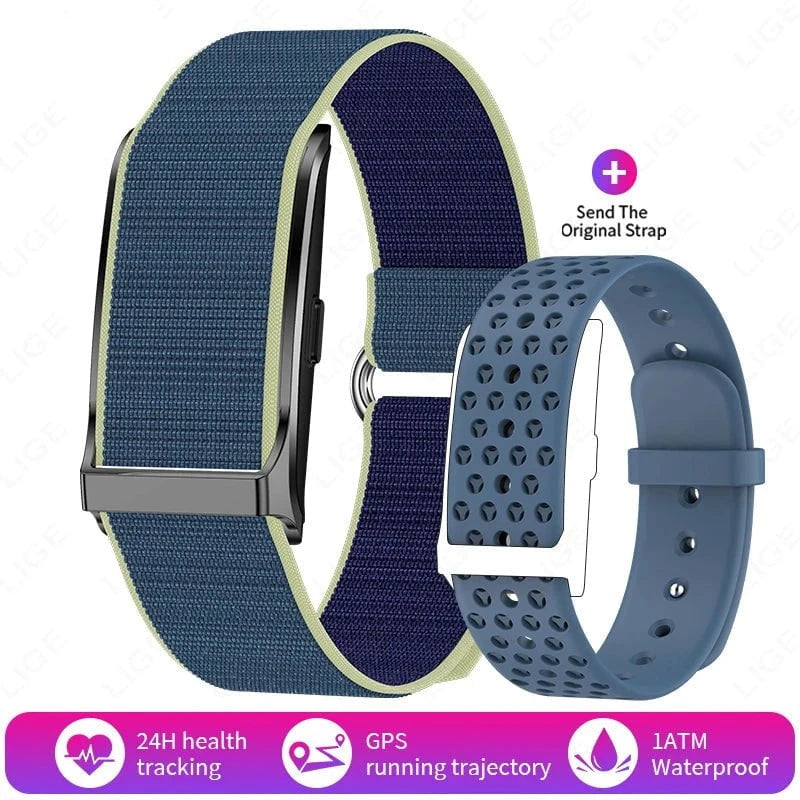 Nic's Electronics Blue Sport Fitness Tracker Bracelet with Heart Rate