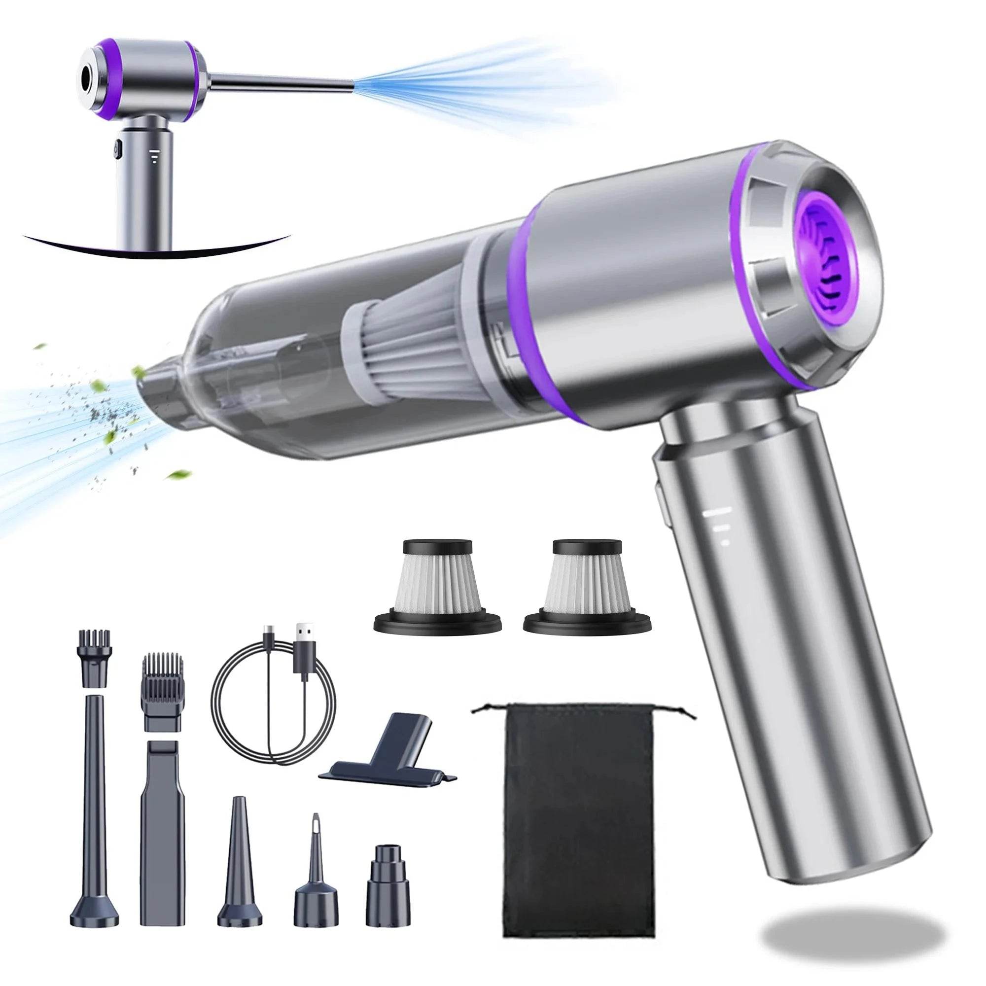 Multi-Functional Handheld Vacuum with Inflation & Deflation - Nic's Electronics