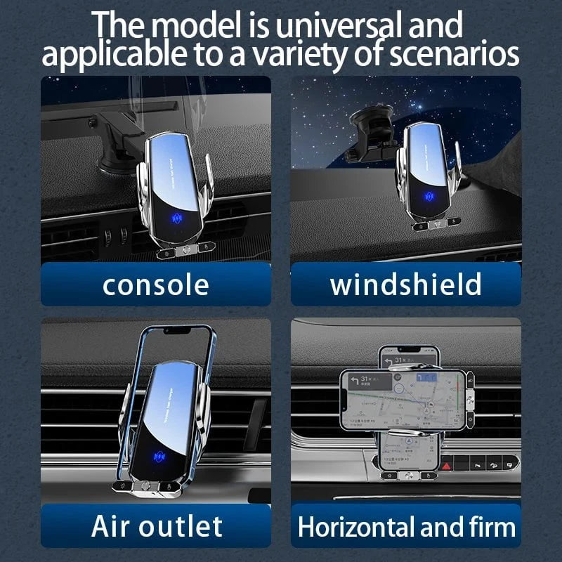 Nic's Electronics Car Wireless Charger Magnetic Fast Charging Station Air Vent Stand Car Phone Holder Mount For iPhone 16 15 14 13 12 Pro Samsung