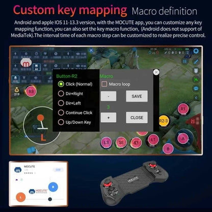 Nic's Electronics Cell Phone Gamepad Joystick For iPhone Android Control Bluetooth Controller Trigger Pubg Mobile Game Pad Gaming Cellphone Mando