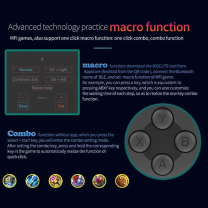 Nic's Electronics Cell Phone Gamepad Joystick For iPhone Android Control Bluetooth Controller Trigger Pubg Mobile Game Pad Gaming Cellphone Mando