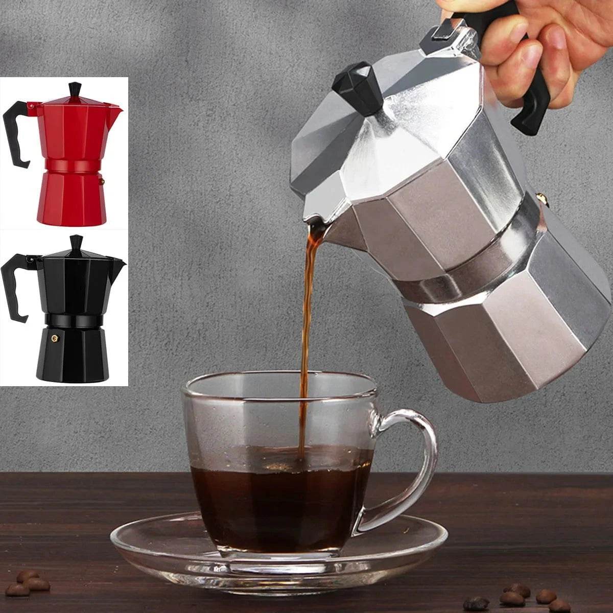 Aluminum Stovetop Moka Pot | Espresso Coffee Maker - Nic's Electronics