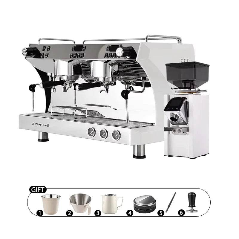 Commercial Dual Head Coffee Machine with Multi-Boiler System - Nic's Electronics