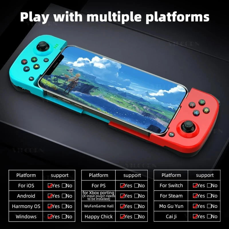 Nic's Electronics D3 Wireless Bluetooth-compatible Stretchable Gaming Controller For Mobile Phones Android IOS PC Gamepad Joystick Game Control