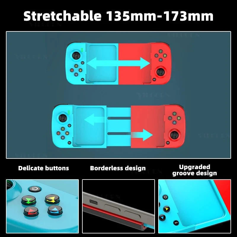 Nic's Electronics D3 Wireless Bluetooth-compatible Stretchable Gaming Controller For Mobile Phones Android IOS PC Gamepad Joystick Game Control