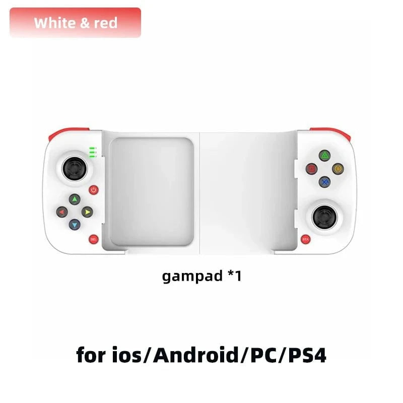 Nic's Electronics D3WHITE D3 Wireless Bluetooth-compatible Stretchable Gaming Controller For Mobile Phones Android IOS PC Gamepad Joystick Game Control