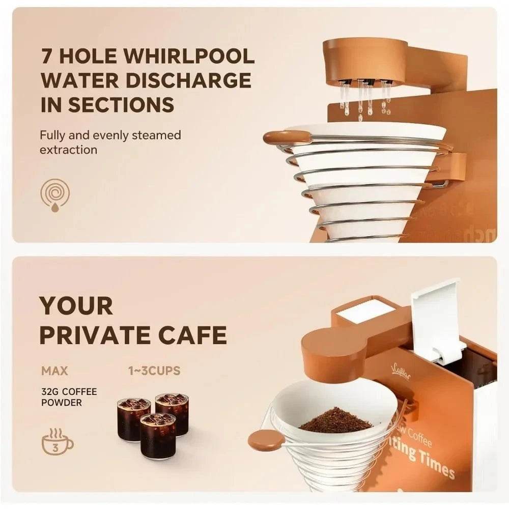 Automatic Pour-Over Coffee Maker with Reusable Filter - Nic's Electronics
