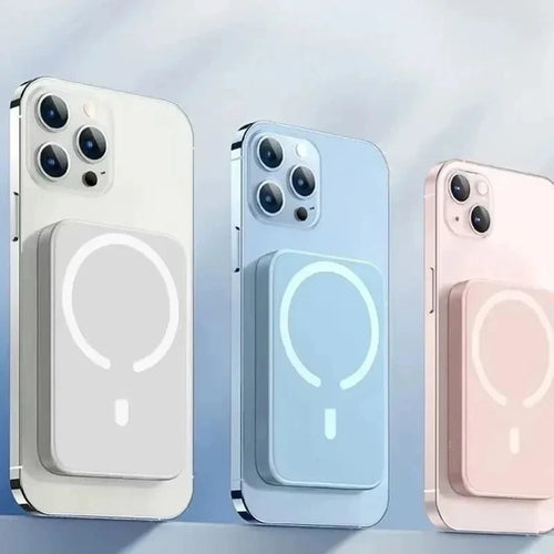 Nic's Electronics For Magsafe Power Bank 10000mAh Portable Auxiliary Spare External Magnetic Battery Pack Wireless Charger For Iphone 13 14 15 16