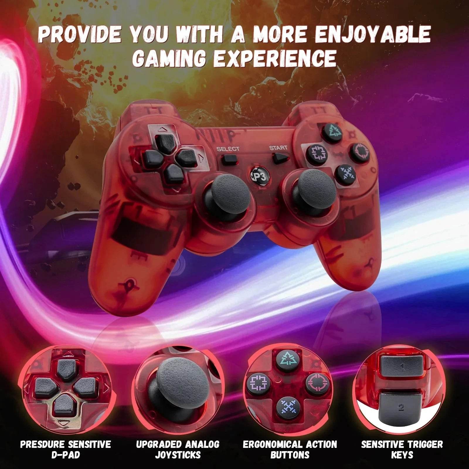 Wireless PS3 Controller with Bluetooth – Joystick Gamepad for Playstation 3 - Nic's Electronics