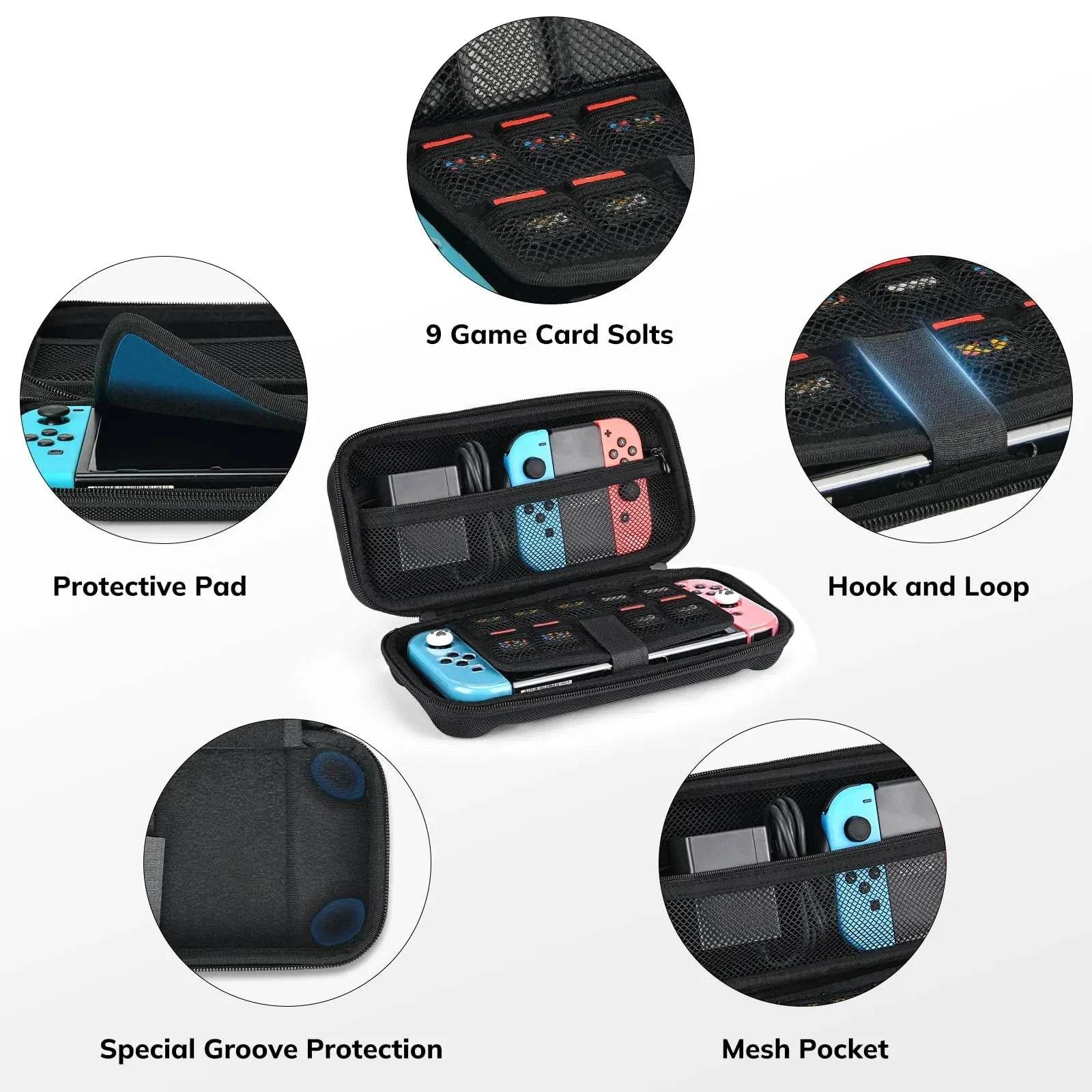 Ultimate Switch Starter Kit with Carrying Case & Screen Protector - Nic's Electronics