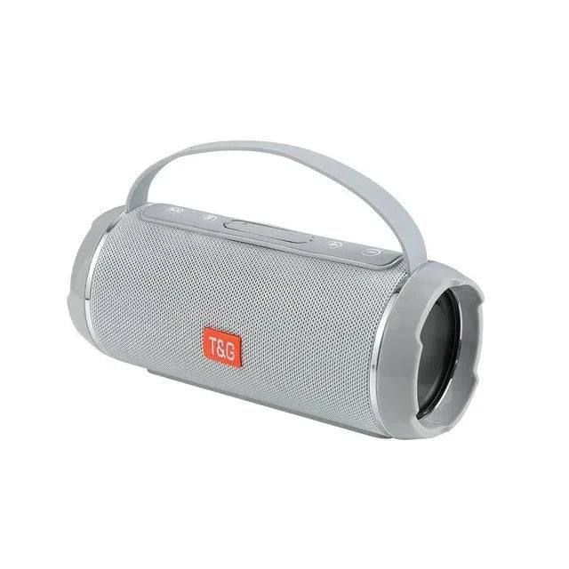 Nic's Electronics Gray T&G TG116C Bluetooth Speakers Wireless Powerful Portable Speakers Box Outdoor Speaker Subwoofer Music Center Boom Box With Radio