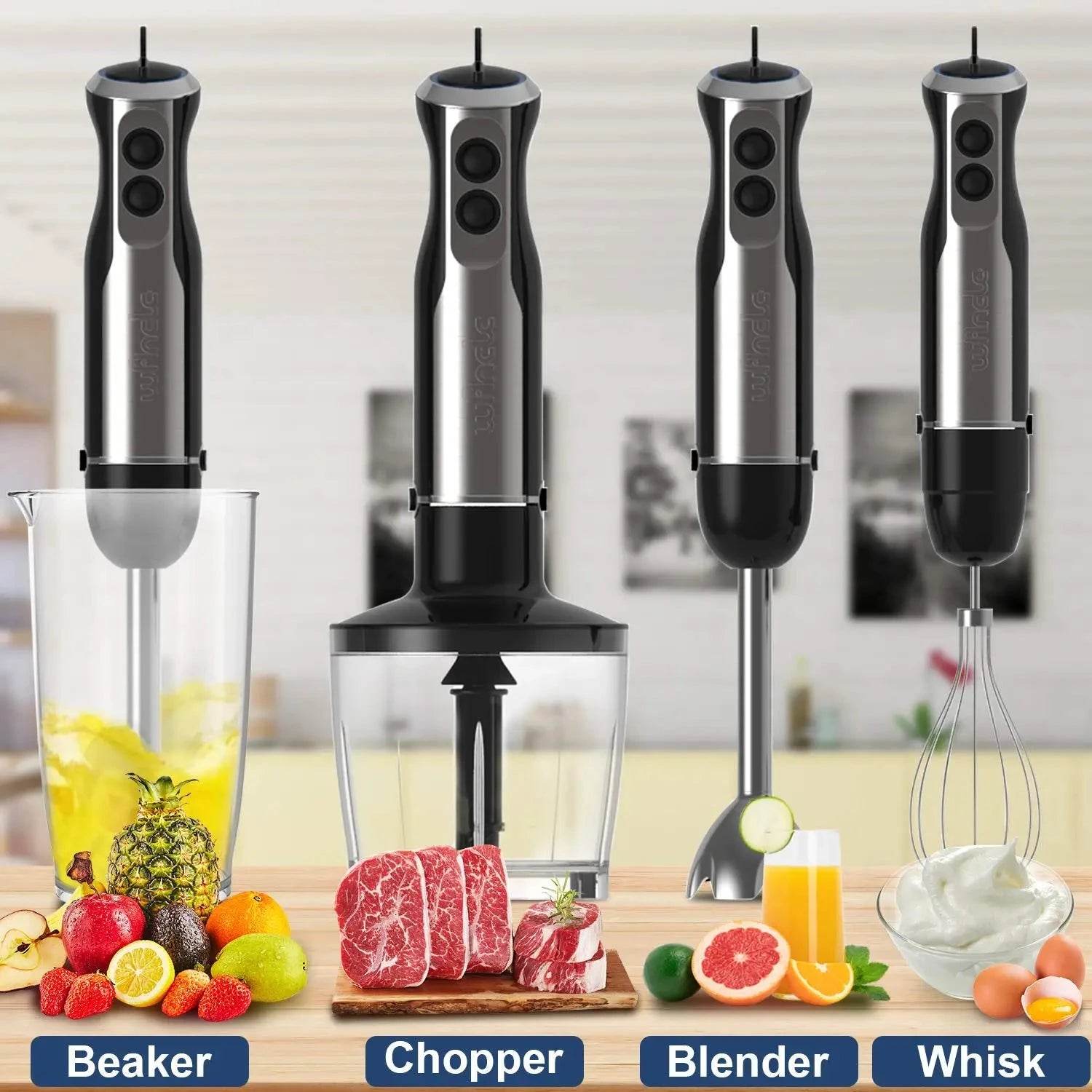 Wancle 1000W 4-in-1 Immersion Hand Blender - Nic's Electronics