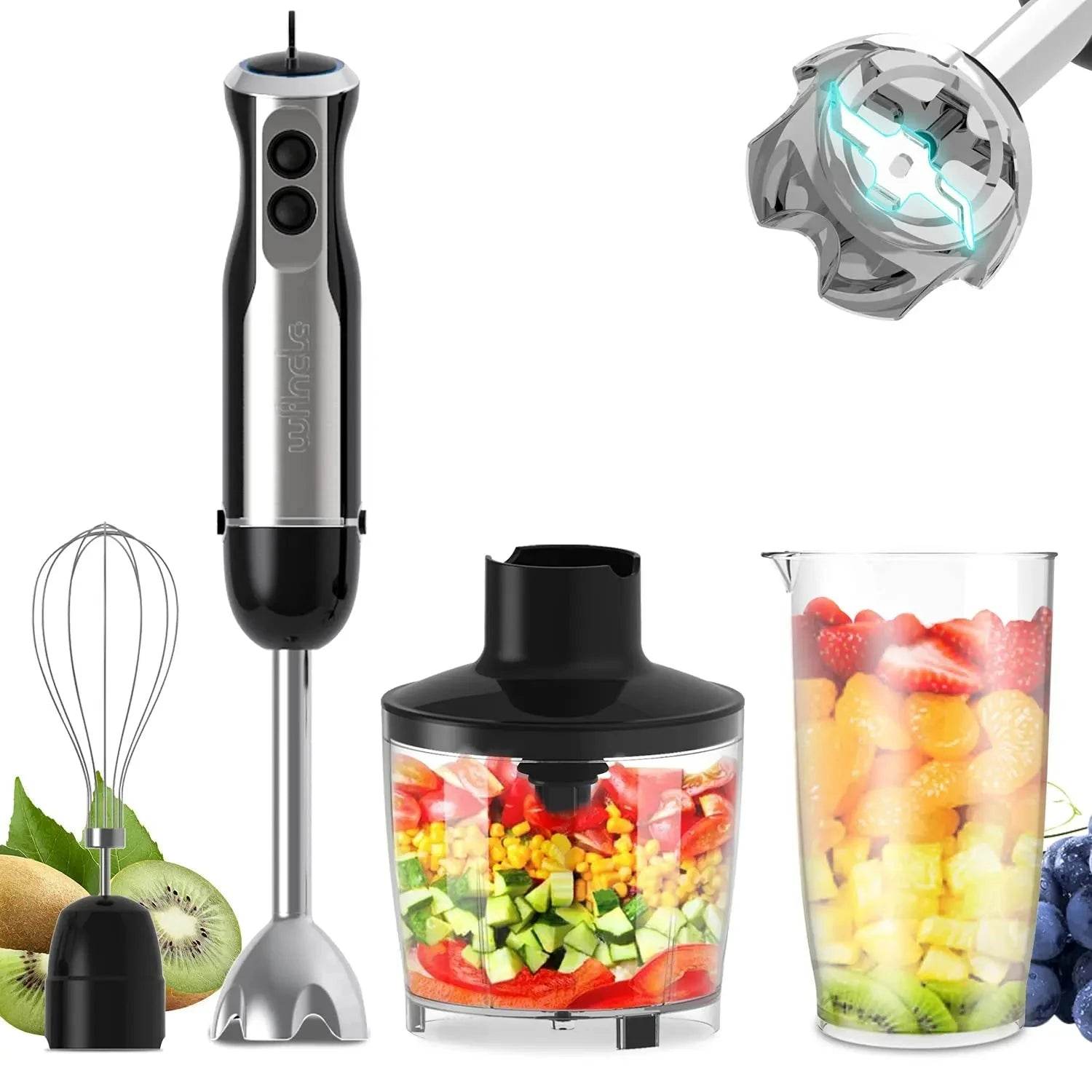 Wancle 1000W 4-in-1 Immersion Hand Blender - Nic's Electronics