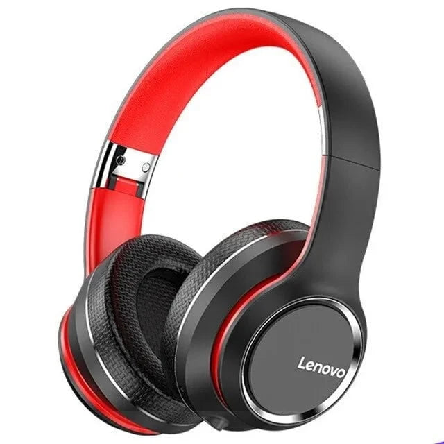 Nic's Electronics HD200 Black Lenovo HD200 Bluetooth Earphones Over-ear Foldable Computer Wireless Headphones Noise Cancellation HIFI Stereo Gaming Headset