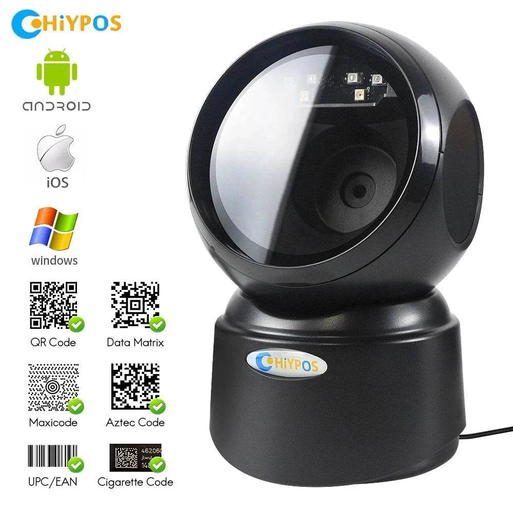 High-Speed Desktop Barcode Scanner | USB Omnidirectional - Nic's Electronics