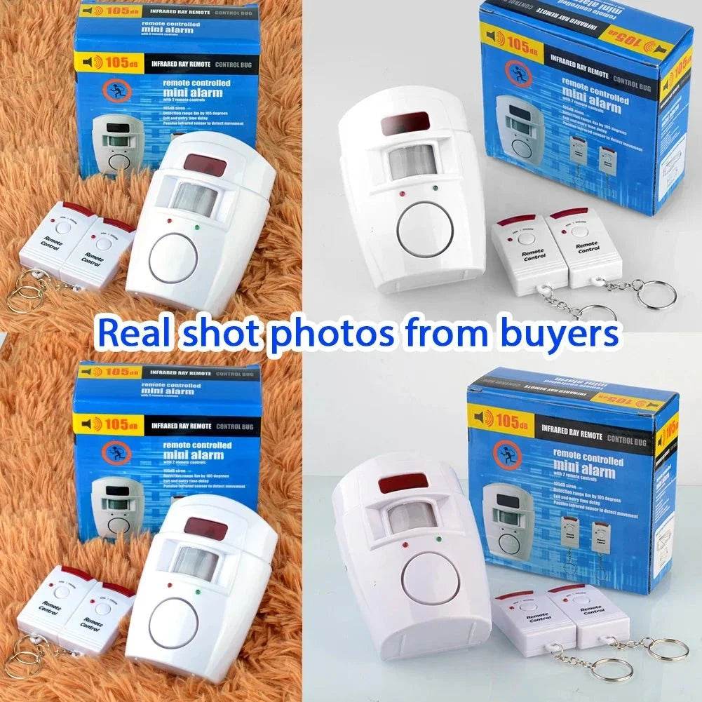 Wireless PIR Motion Sensor Alarm with 105dB Siren - Nic's Electronics