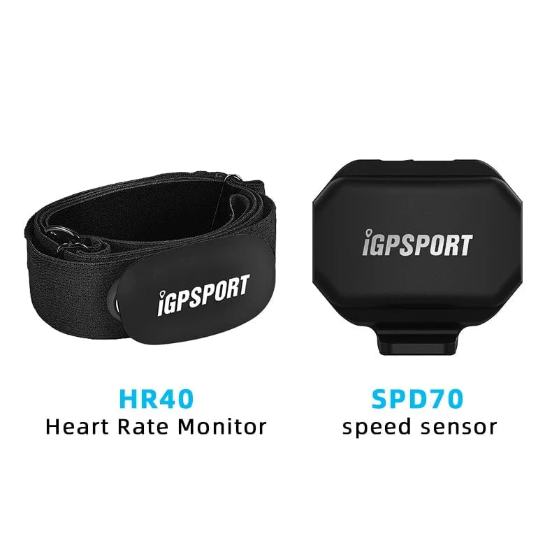 Nic's Electronics HR40 and SPD70 IGPSPORT SPD70 CAD70 Speed Sensor Dual Mode Support Bike Cadence HR40 HR70 Heart Rate Monitor For BSC100S BSC200 BSC300 Garmin