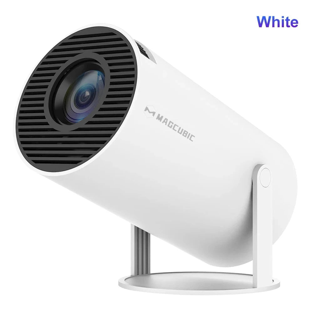 Nic's Electronics HY300 Pro-White / US Plug Magcubic Projector Android 11 4K 1280*720P HY300 Pro + Dual Wifi 290ANSI 180°flexible BT5.0 Cinema Outdoor Portable Projector