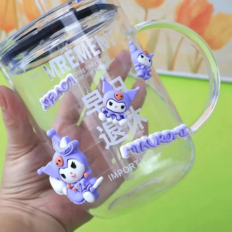 Nic's Electronics Kawaii Sanrio Phone Case DIY Accessories Hello Kitty Culomi Melody Cinnamon Dog 3D Resin Water Cup Decoration Accessories