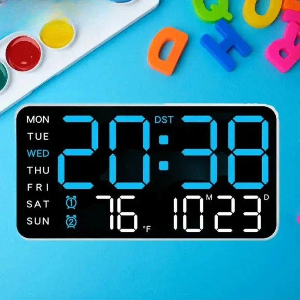 Nic's Electronics Large Intelligent Digital Wall Clock