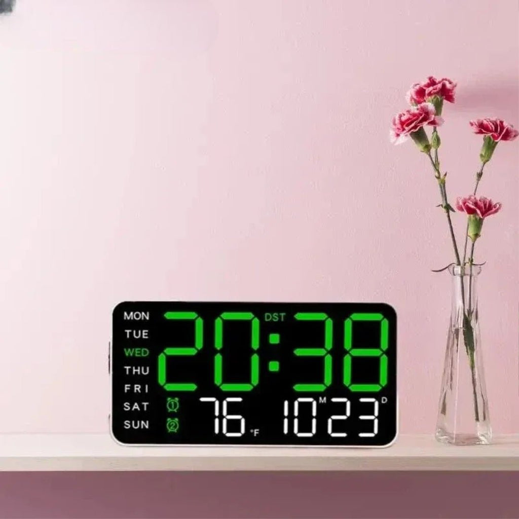 Nic's Electronics Large Intelligent Digital Wall Clock