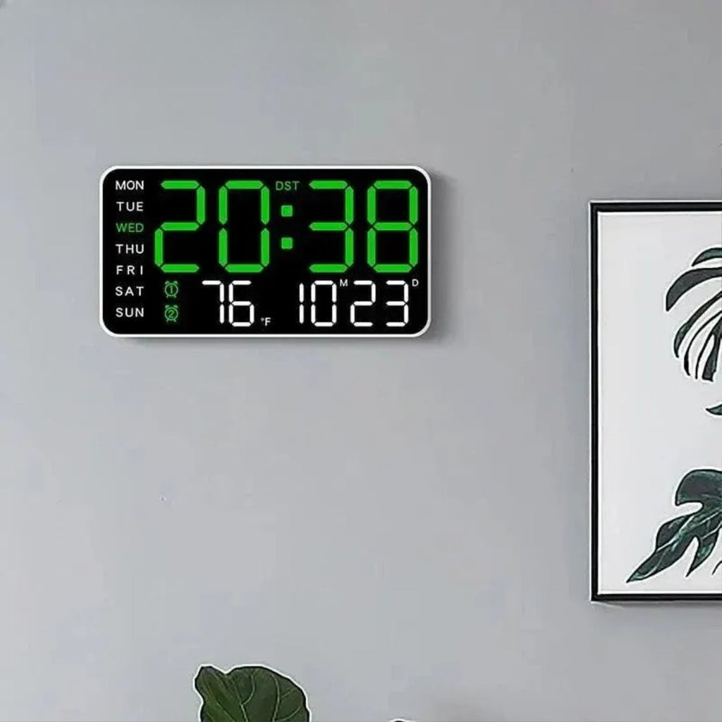 Nic's Electronics Large Intelligent Digital Wall Clock