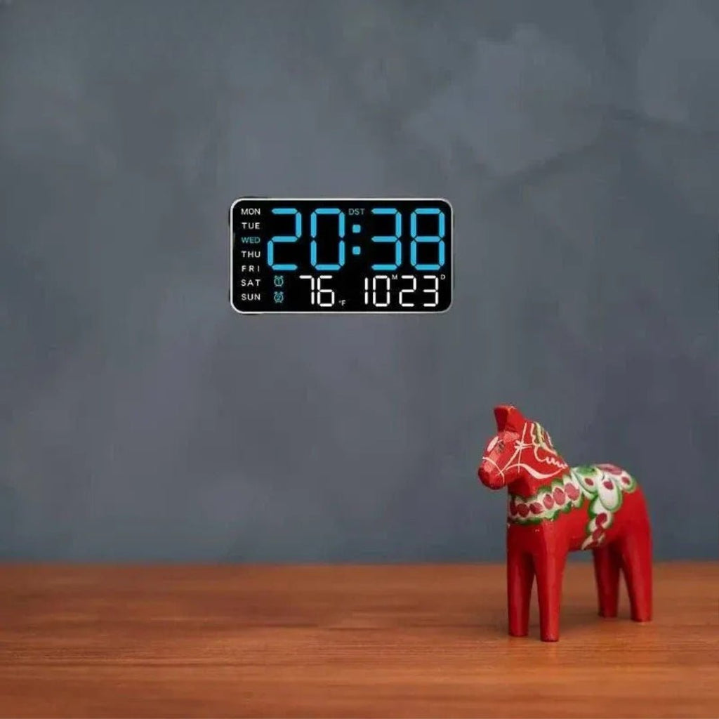 Nic's Electronics Large Intelligent Digital Wall Clock