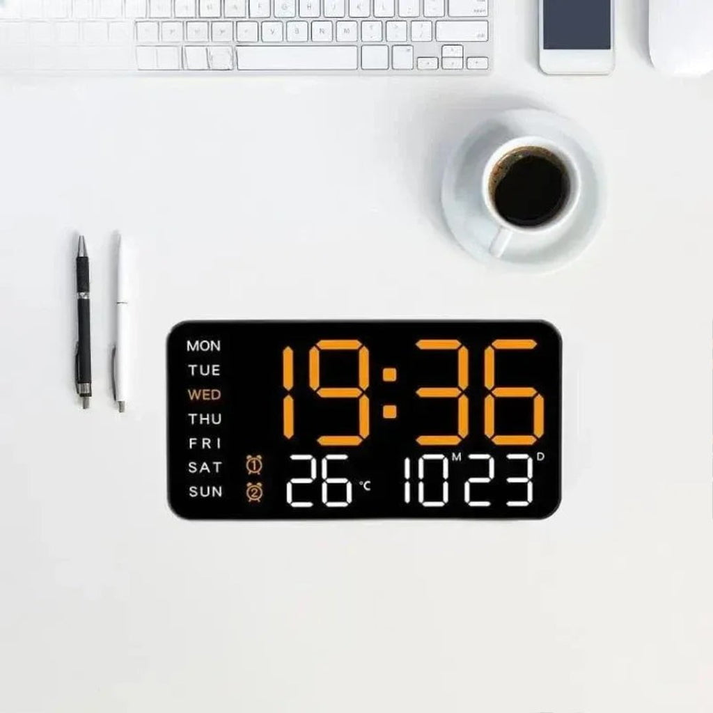 Nic's Electronics Large Intelligent Digital Wall Clock