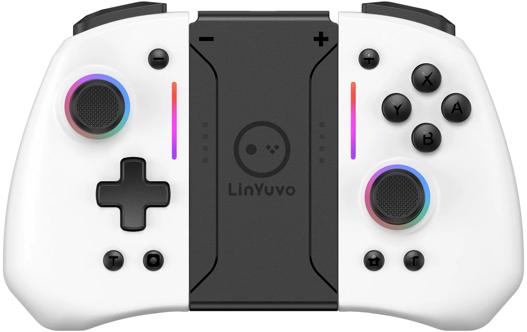 Nic's Electronics LinYuvo KS42 Meteor Light Wireless Joy-pad with 8 Color RGB Lights for Switch/Lite/OLED, with Programmable,,Turbo & Vibration