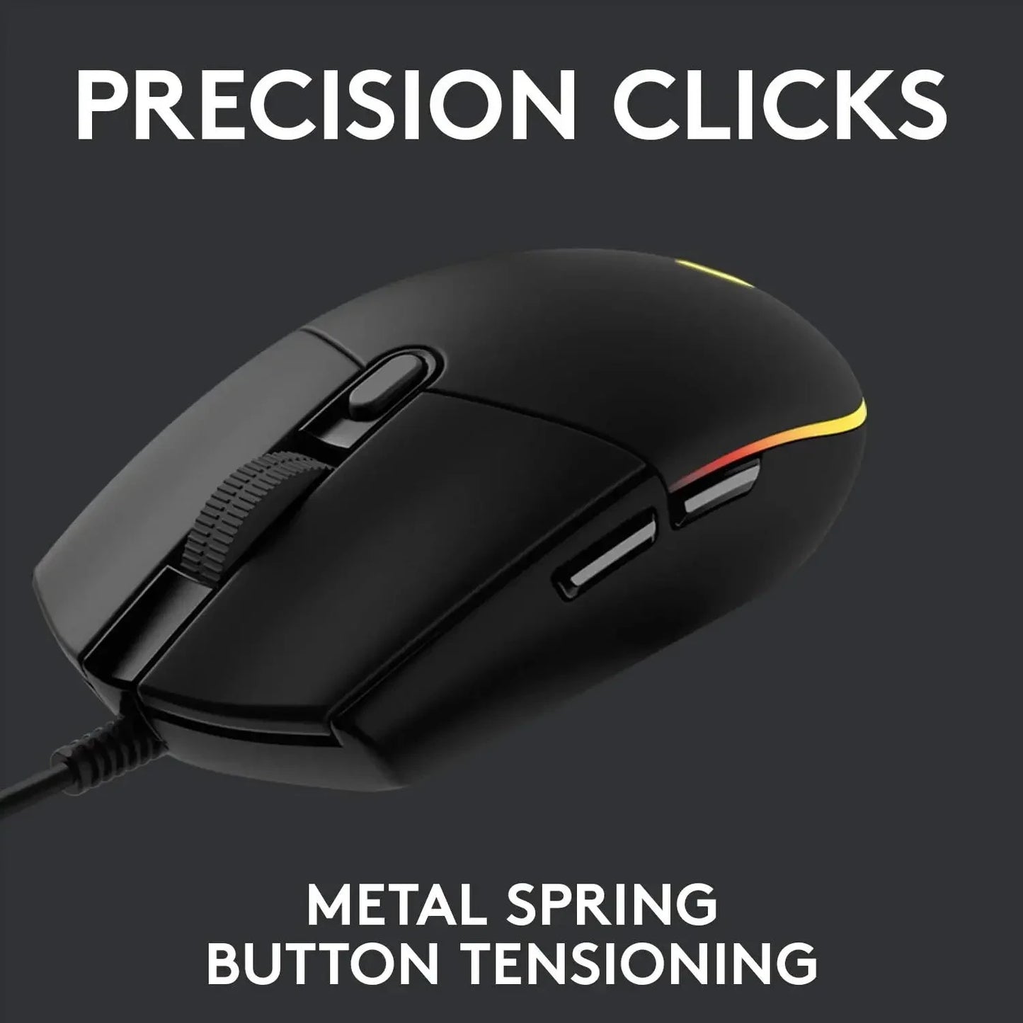 Nic's Electronics Logitech G102 Gaming Mouse - Lightsync RGB, High Precision Sensor, 6 Programmable Buttons, 85g Lightweight Design,