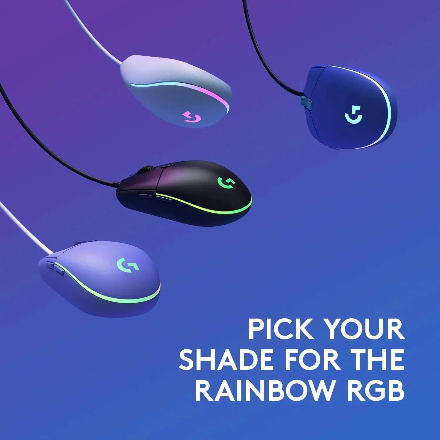 Nic's Electronics Logitech G102 Gaming Mouse - Lightsync RGB, High Precision Sensor, 6 Programmable Buttons, 85g Lightweight Design,