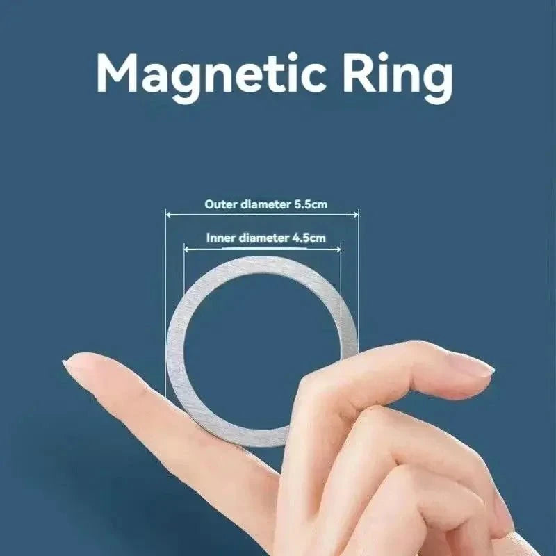 Nic's Electronics Magnetic Ring OnePlus 50000mAh Magnetic Power Bank Magnet Wireless Ultra Slim Fast Charge Auxiliary Battery Charging For IPhone Samsung Xiaomi
