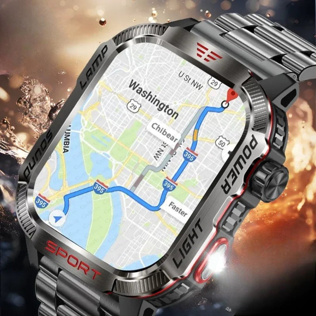 Nic's Electronics Military GPS Smartwatch with Compass