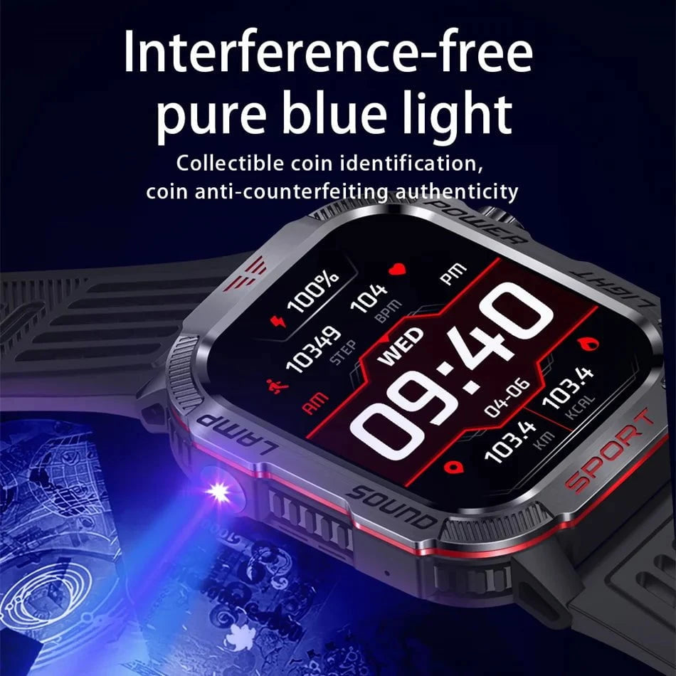 Nic's Electronics Military GPS Smartwatch with Compass