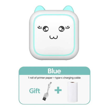 Nic's Electronics Mini printer, Thermal Printer Ink-free Portable Sticker Printer Compatible with IOS and Android, Wireless Photo Printing Tags