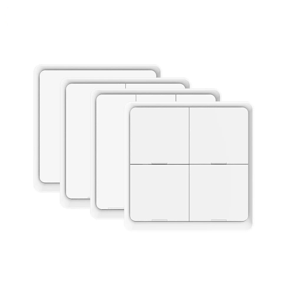 Nic's Electronics MOES 4 Gang Tuya ZigBee Wireless 12 Scene Switch Push Button Controller Battery Powered Automation Scenario for Tuya Devices