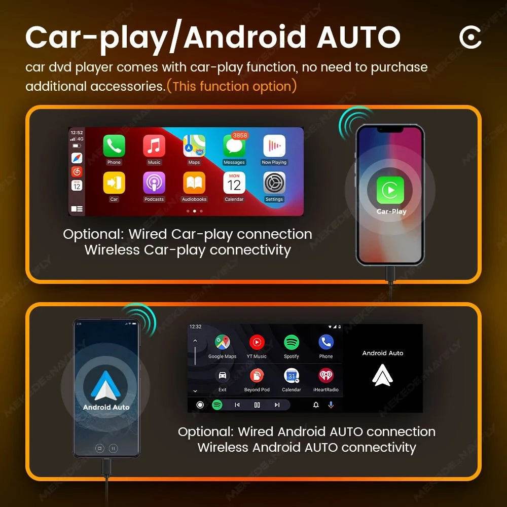 NaviFly 6.86 1DIN MP5 Car Stereo – Wireless CarPlay, Android Auto & BT - Nic's Electronics