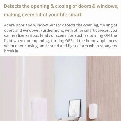 Nic's Electronics New Aqara Door Window Sensor E1 ZigBee 3.0 MCCGQ14LM APP Remote Control For Smart Home Work With Xiaomi Mijia Apple HomeKit APP
