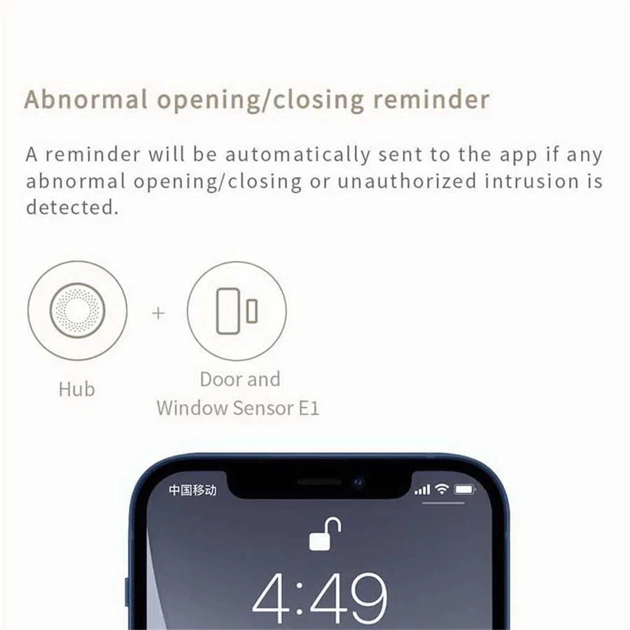 Nic's Electronics New Aqara Door Window Sensor E1 ZigBee 3.0 MCCGQ14LM APP Remote Control For Smart Home Work With Xiaomi Mijia Apple HomeKit APP