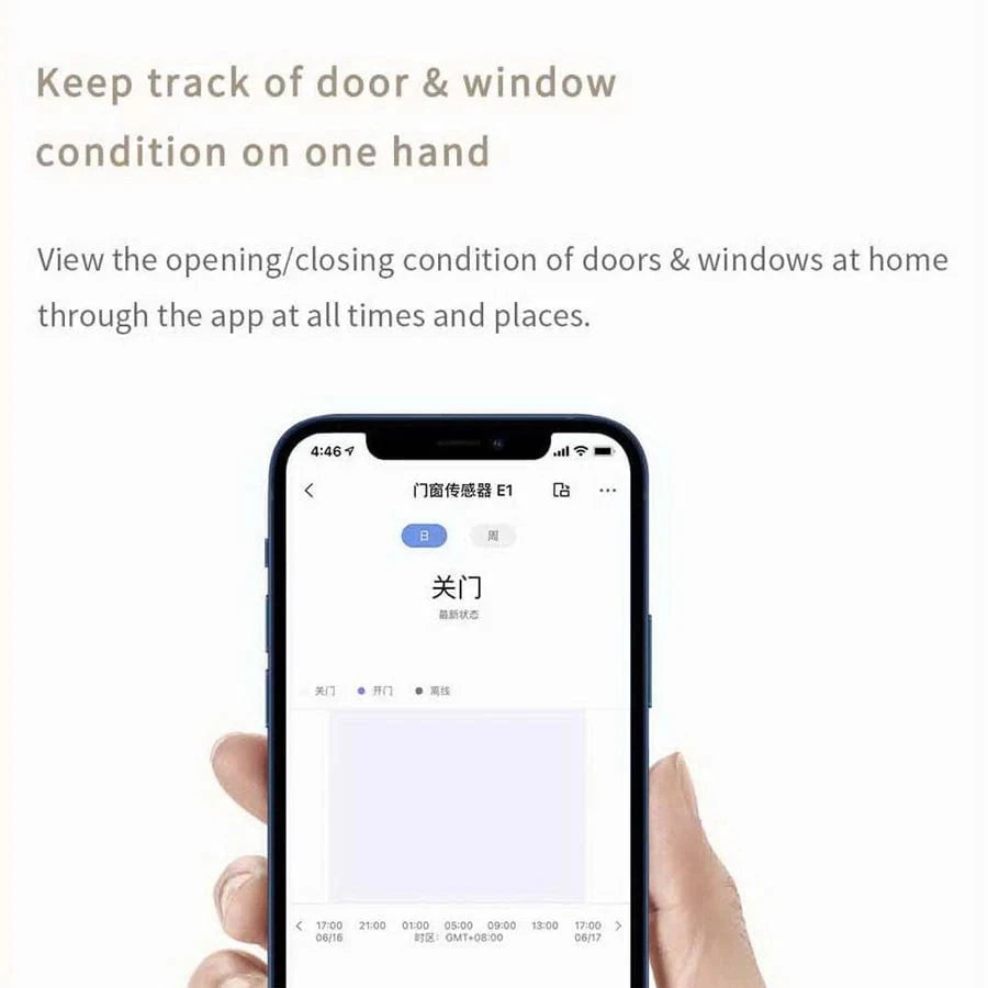 Nic's Electronics New Aqara Door Window Sensor E1 ZigBee 3.0 MCCGQ14LM APP Remote Control For Smart Home Work With Xiaomi Mijia Apple HomeKit APP