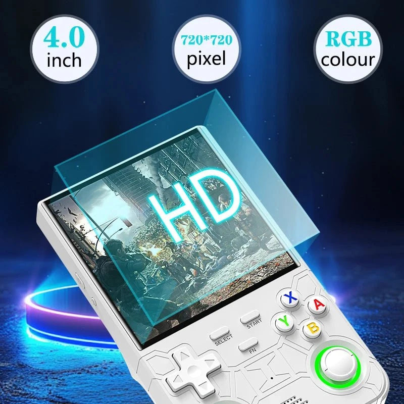 Nic's Electronics New R36 ultra retro handheld game console 4.0-inch open-source Linux system 128GB portable video player handheld game console