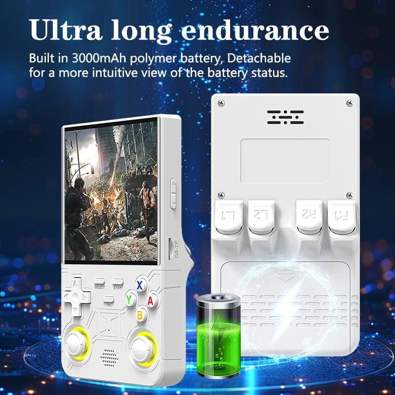 Nic's Electronics New R36 ultra retro handheld game console 4.0-inch open-source Linux system 128GB portable video player handheld game console