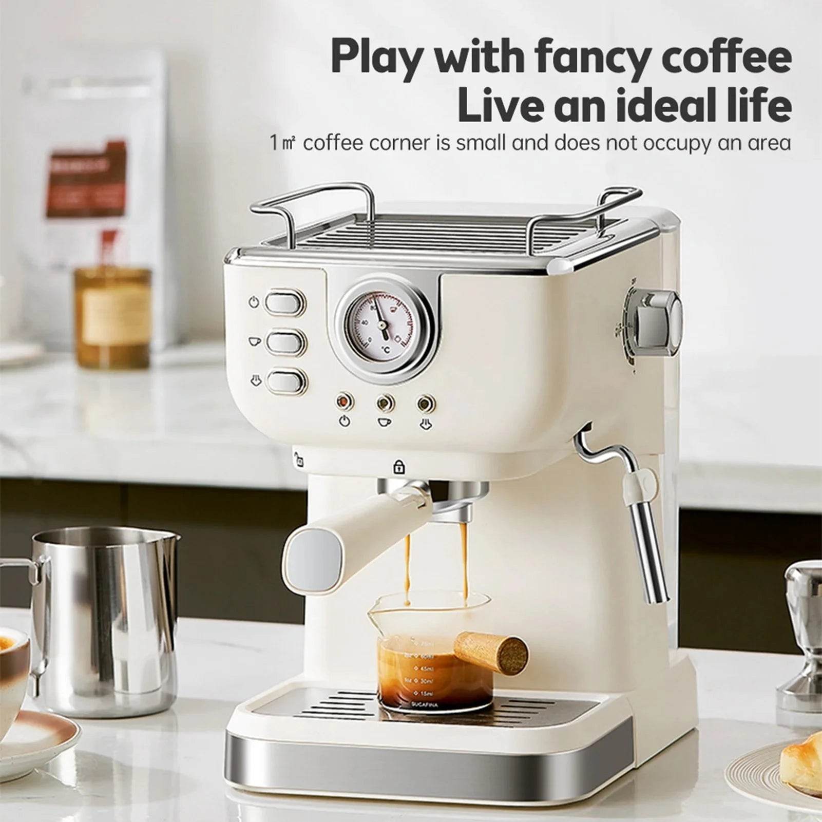 1050W 20bar Semi-Automatic Espresso Machine - Nic's Electronics
