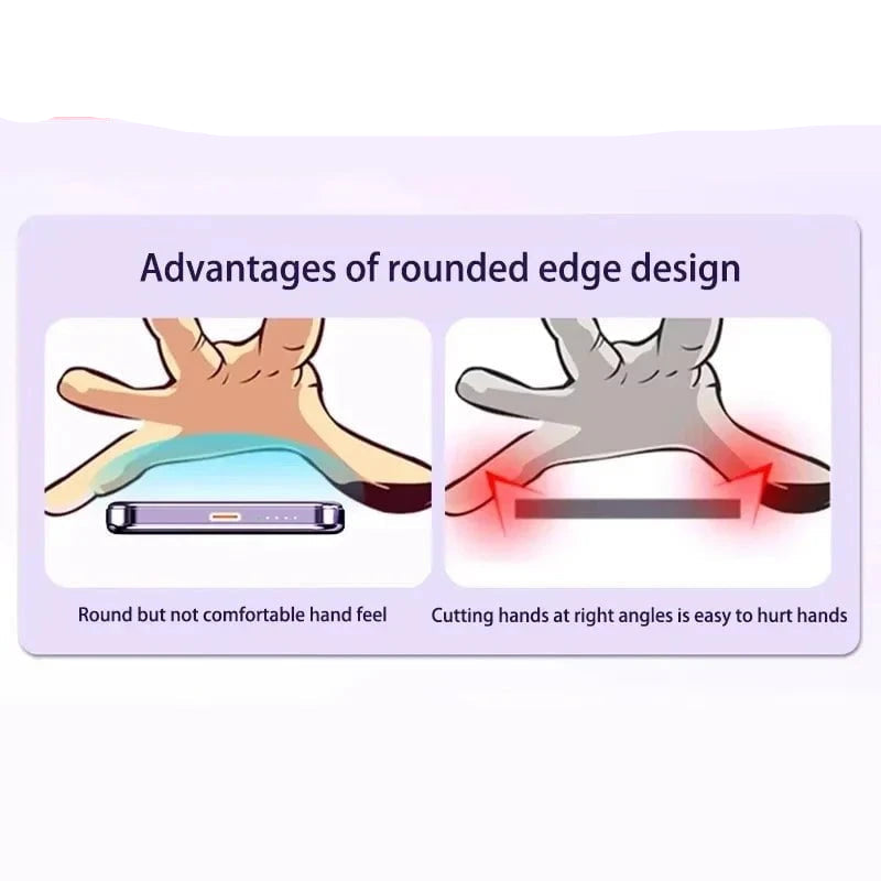 Nic's Electronics OnePlus 50000mAh Magnetic Power Bank Magnet Wireless Ultra Slim Fast Charge Auxiliary Battery Charging For IPhone Samsung Xiaomi